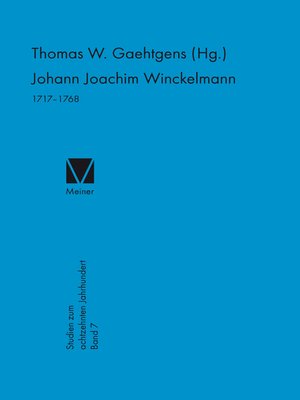 cover image of Johann Joachim Winckelmann (1717–1768)